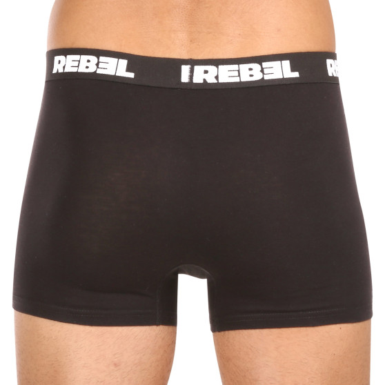 5PACK Boxers para homem Nedeto Rebel preto (5NBR001)