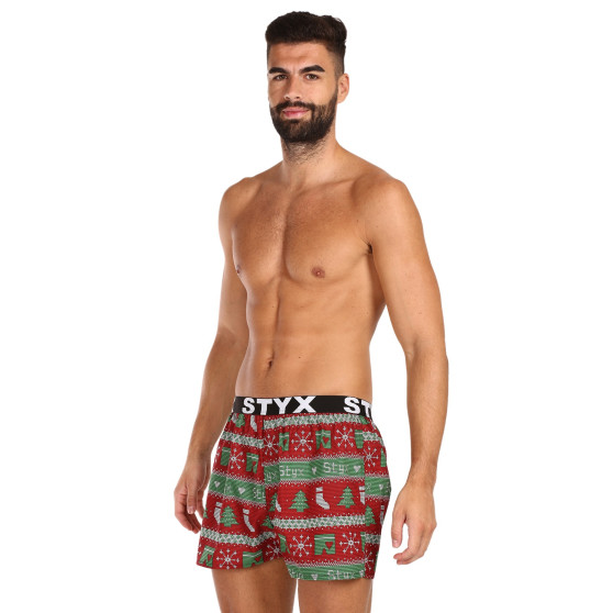 Boxers para homem Styx arte desporto elástico Natal malha (B1658)