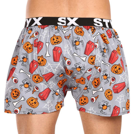 Boxers para homem Styx arte desporto borracha Halloween caixões (B1752)