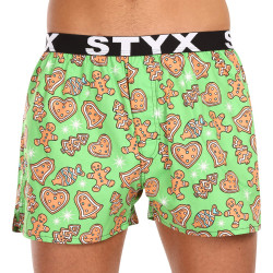 Boxers para homem Styx arte esportes borracha christmas gingerbread (B1753)