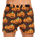 Boxers para homem Styx arte desporto borracha Halloween abóbora (B1755)