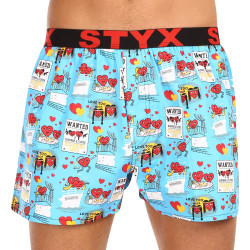 Boxers para homem Styx arte desporto elástico Dia dos Namorados pares (B1756)