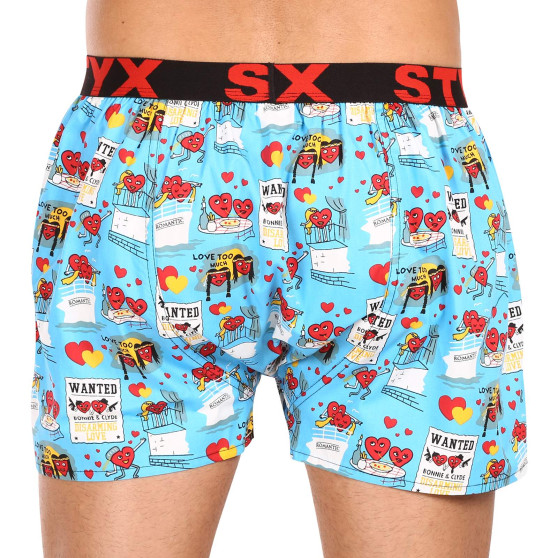 Boxers para homem Styx arte desporto elástico Dia dos Namorados pares (B1756)