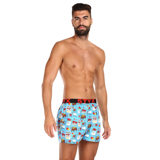 Boxers para homem Styx arte desporto elástico Dia dos Namorados pares (B1756)