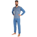 Pijama para homem Foltýn superdimensionado azul (FPDN16)