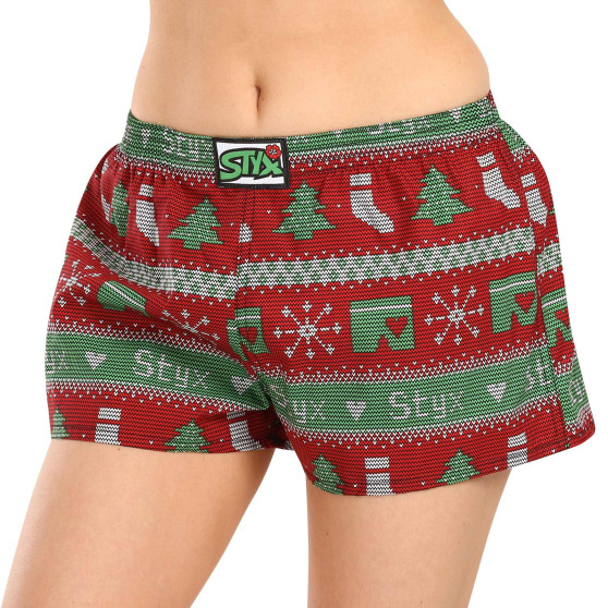 Boxers para mulher Styx art borracha clássica Christmas knitted (K1658)