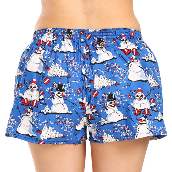 Boxers para mulher Styx arte clássica de borracha Bonecos de neve de Natal (K1751)