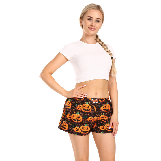 Boxers para mulher Styx arte clássica borracha Halloween pumpkin (K1755)