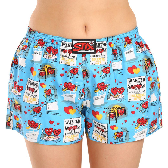 Boxers para mulher Styx arte clássica elástica Pares para o Dia dos Namorados (K1756)