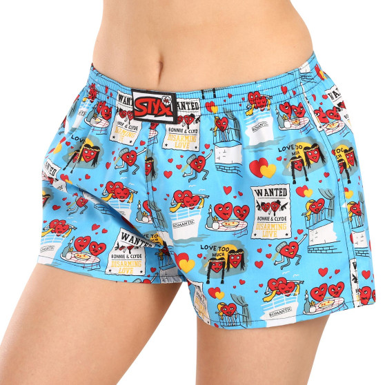 Boxers para mulher Styx arte clássica elástica Pares para o Dia dos Namorados (K1756)