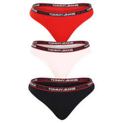 3PACK Tanga para mulher Tommy Hilfiger multicolorido (UW0UW04709 0WE)