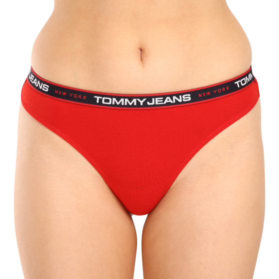 3PACK Tanga para mulher Tommy Hilfiger multicolorido (UW0UW04709 0WE)