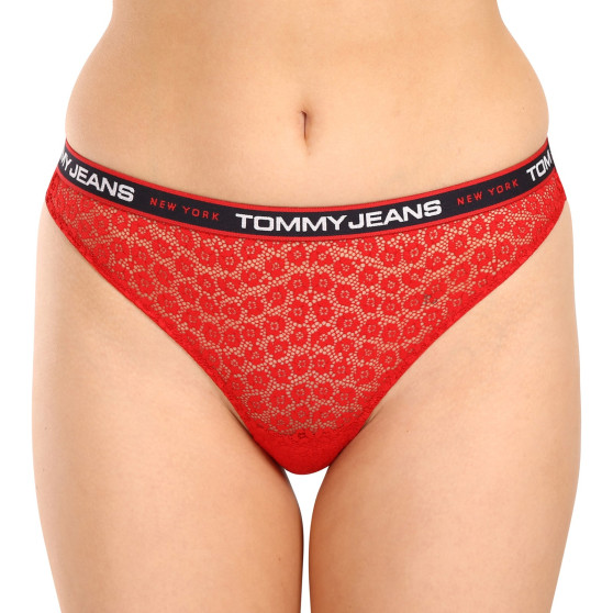 3PACK Tanga para mulher Tommy Hilfiger multicolorido (UW0UW04714 0WE)