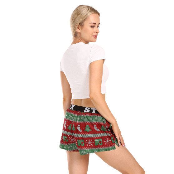 Boxers para mulher Styx arte desporto elástico Natal malha (T1658)