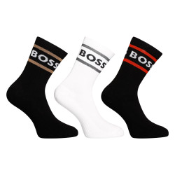 3PACK meias BOSS high multicoloridas (50469371 968)