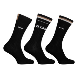 3PACK meias BOSS high preto (50491198 001)