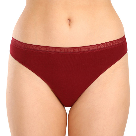 3PACK Tanga para mulher Tommy Hilfiger superdimensionado multicolorido (UW0UW04890 0U4)