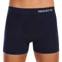 Boxers para homem Nedeto bambu sem costuras azul (NDTB002S)