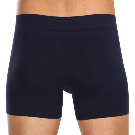 Boxers para homem Nedeto bambu sem costuras azul (NDTB002S)