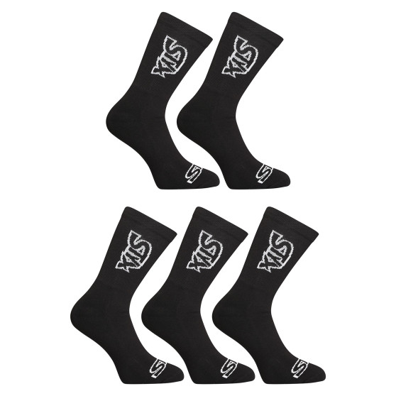 5PACK meias Styx high preto (5HV960)