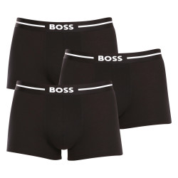 3PACK Boxers para homem BOSS preto (50510687 001)