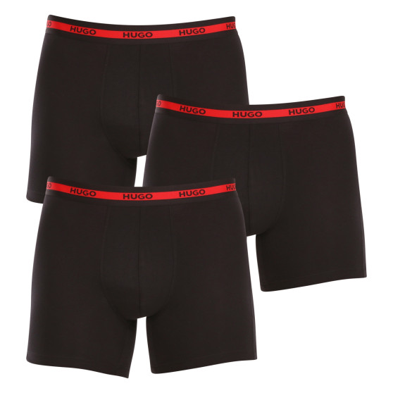 3PACK Boxers para homem HUGO preto (50496713 002)