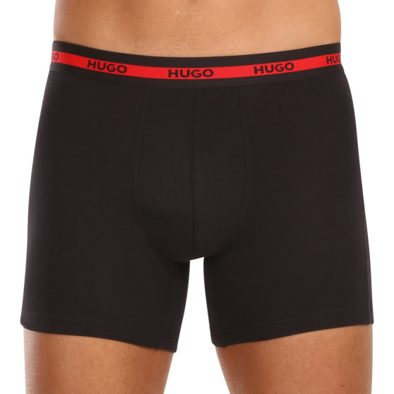 3PACK Boxers para homem HUGO preto (50496713 002)