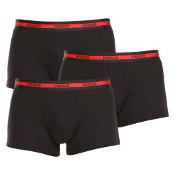 3PACK Boxers para homem HUGO preto (50492375 002)