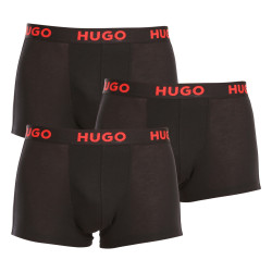 3PACK Boxers para homem HUGO preto (50496723 001)