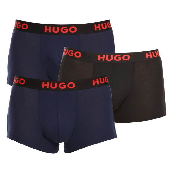 3PACK Boxers para homem HUGO multicolorido (50496723 406)