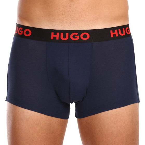 3PACK Boxers para homem HUGO multicolorido (50496723 406)