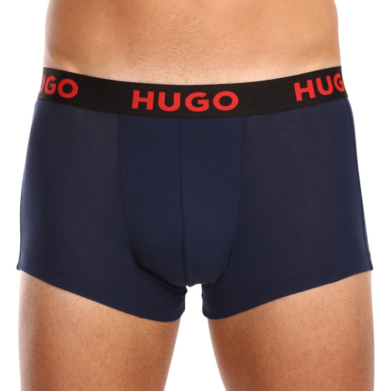 3PACK Boxers para homem HUGO multicolorido (50496723 406)