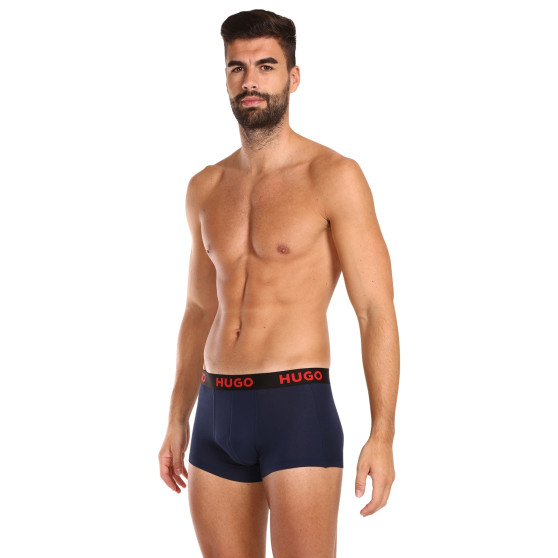 3PACK Boxers para homem HUGO multicolorido (50496723 406)