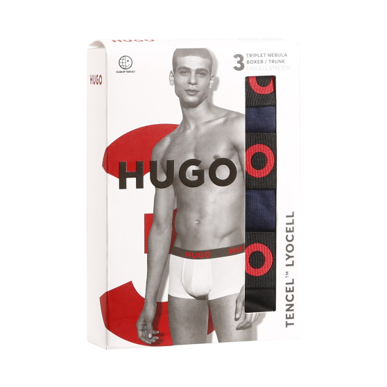 3PACK Boxers para homem HUGO multicolorido (50496723 406)