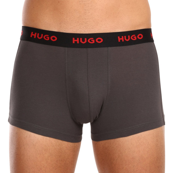 3PACK Boxers para homem HUGO multicolorido (50469766 303)