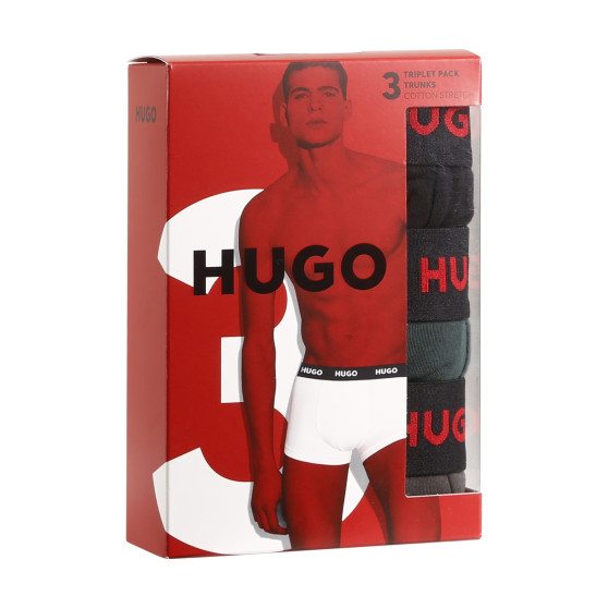 3PACK Boxers para homem HUGO multicolorido (50469766 303)