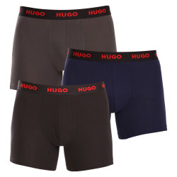 3PACK Boxers para homem HUGO multicolorido (50503079 413)