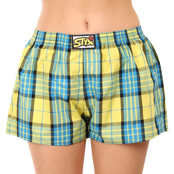 3PACK Boxers para mulher Styx borracha clássica multi-coloured (3K10236)