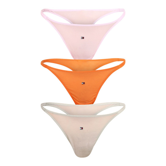 3PACK Tanga para mulher Tommy Hilfiger multicolorido (UW0UW04708 0VU)