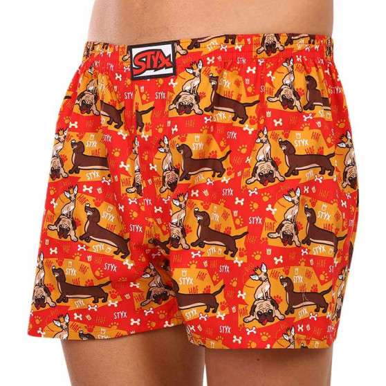 3PACK Boxers para homem Styx arte clássica borracha multicolorido (3A13314)