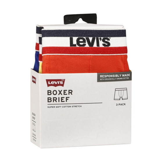 3PACK Boxers para homem Levis multicolorido (100002870 010)