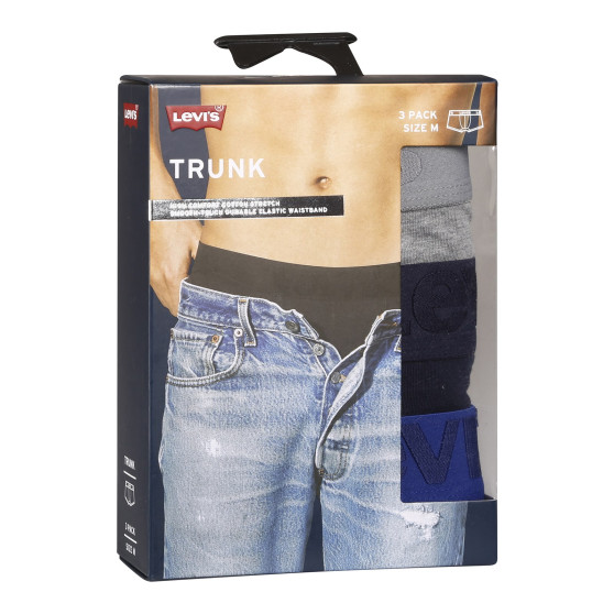 3PACK Boxers para homem Levis multicolorido (905042001 022)