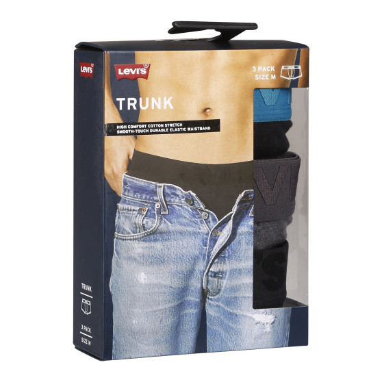 3PACK Boxers para homem Levis multicolorido (905042001 023)