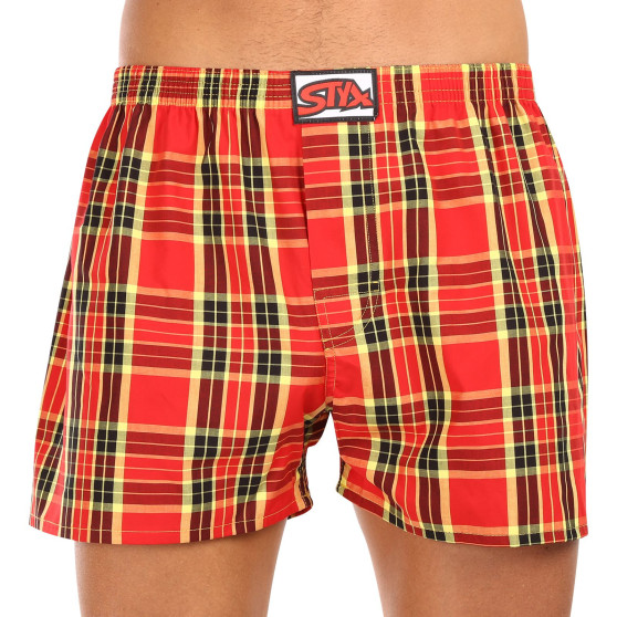 3PACK Boxers para homem Styx borracha clássica multi-coloured (3A11456)