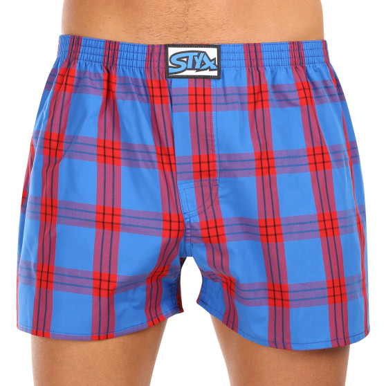 3PACK Boxers para homem Styx borracha clássica multi-coloured (3A11456)