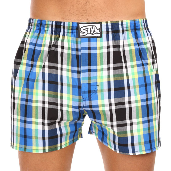 3PACK Boxers para homem Styx borracha clássica multi-coloured (3A11789)