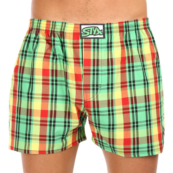 3PACK Boxers para homem Styx borracha clássica multi-coloured (3A11789)