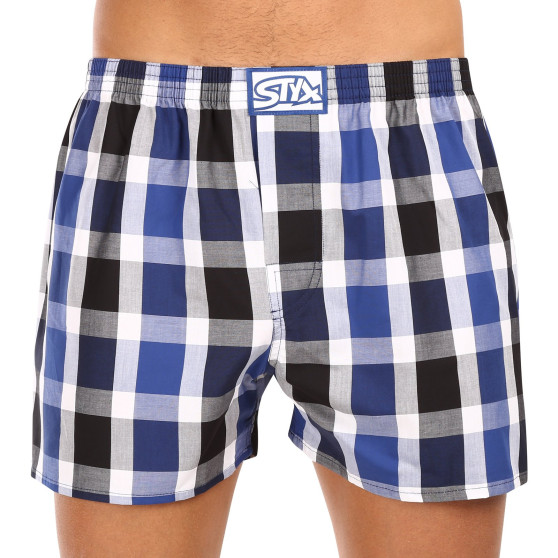 3PACK Boxers para homem Styx borracha clássica multi-coloured (3A11789)