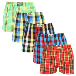 5PACK Boxers para homem Styx borracha clássica multi-coloured (5A1112345)