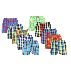 10PACK Boxers para homem Styx borracha clássica multi-coloured (10A111234567890)